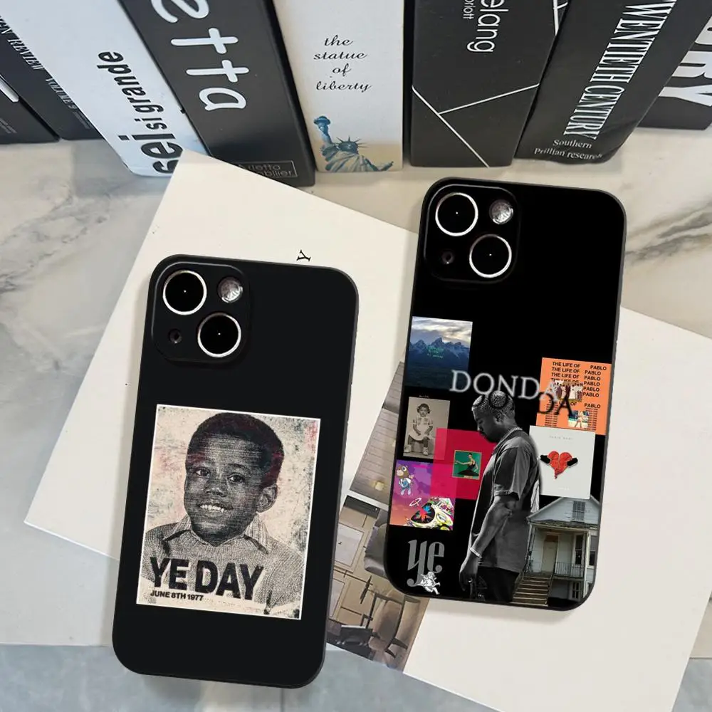 Фото Чехол для телефона Singer K-Kanye W-West D-Donda для iPhone 17 Air 16 15 14 Plus 13 12 11 Pro Max 16e, противоударный, прозрачный, HD, с прозрачной задней панелью №1