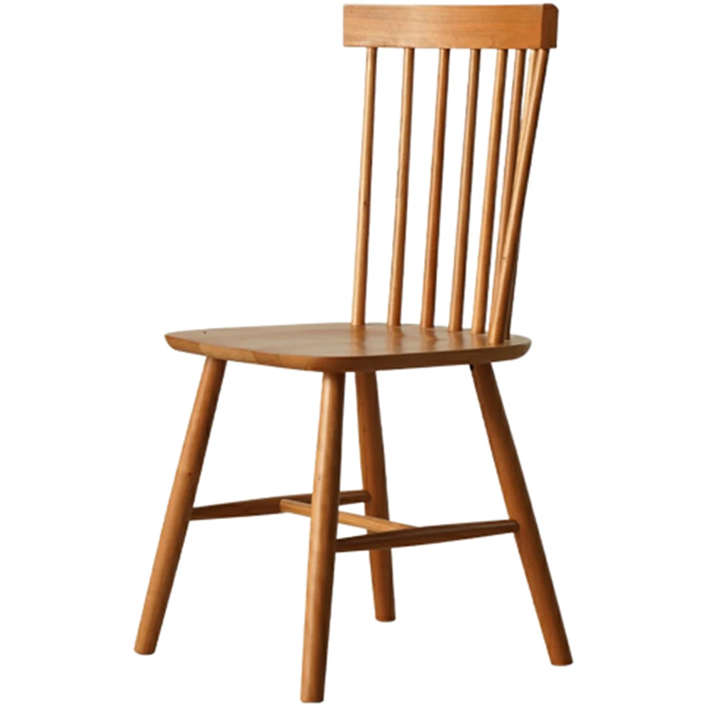 

Solid Wood Dining Chairs Arc Backrest Office Chair Study Dining Room Furniture Wide Sitting Face Delicate Touch