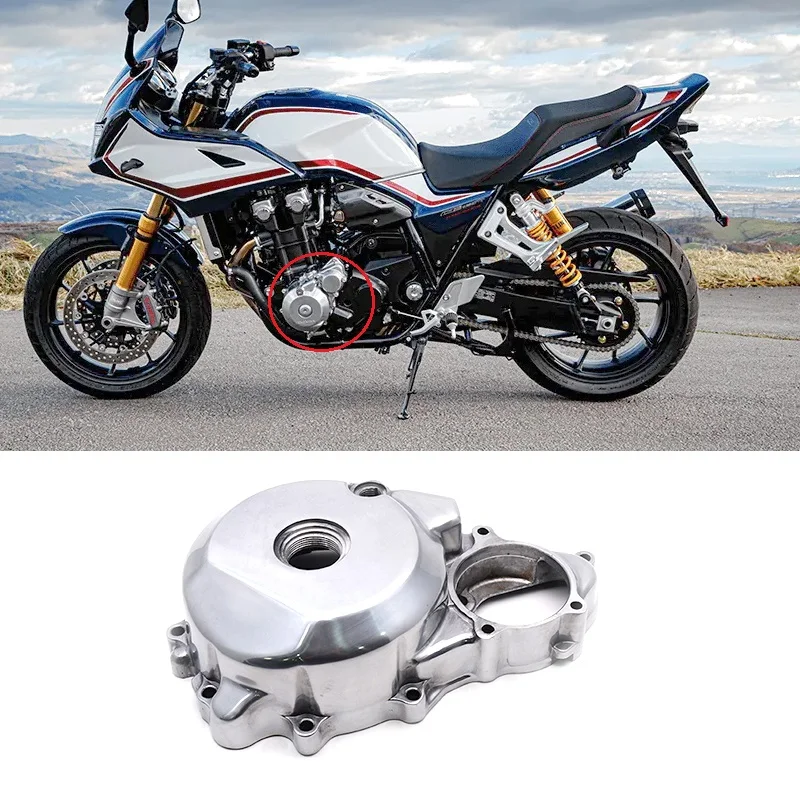 

Motorcycle Left Aluminum Crankcase Engine Stator Cover For Honda CB1300 2005-2009 CB1300 F 1998-2004 FA 2005-2009 SA 2005-2013