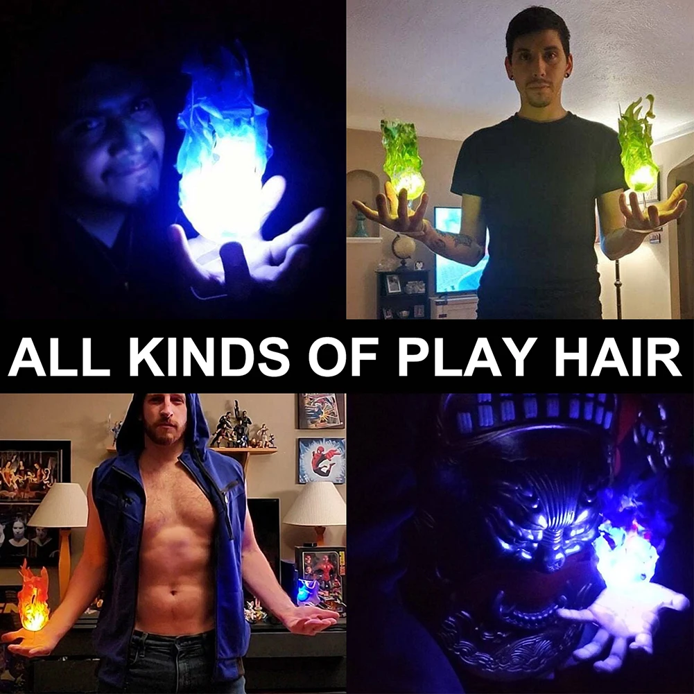 

Хэллоуин, плавающий огненный шар с кнопкой, аккумулятор, Аксессуары для платья, многоцелевой подарок для детей