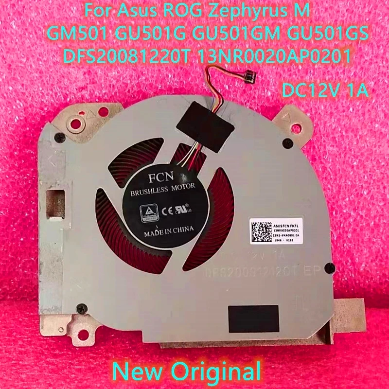 

Новый оригинальный ноутбук, центральный процессор, телефон, Zephyrus M GM501 GU501G GU501GM GU501GS Fan DFS20081220T 13NR0020AP0201 DC12V