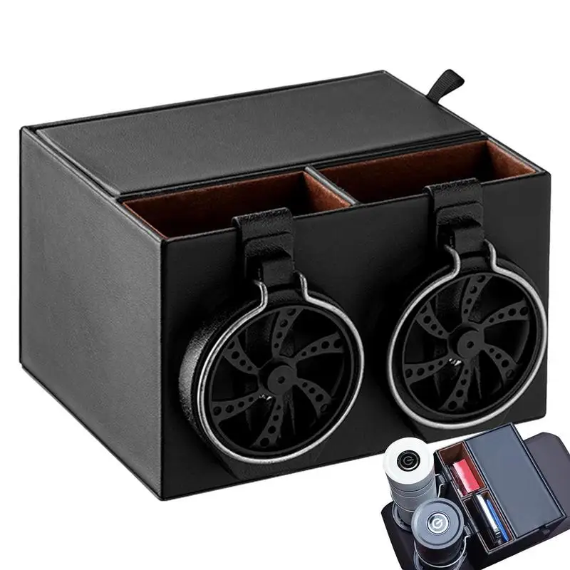 

Car Storage Organizer Box Universal Cup Box Tissue Box Tidying Detachable Auto Phone Pocket Bucket Bag Car Accessories
