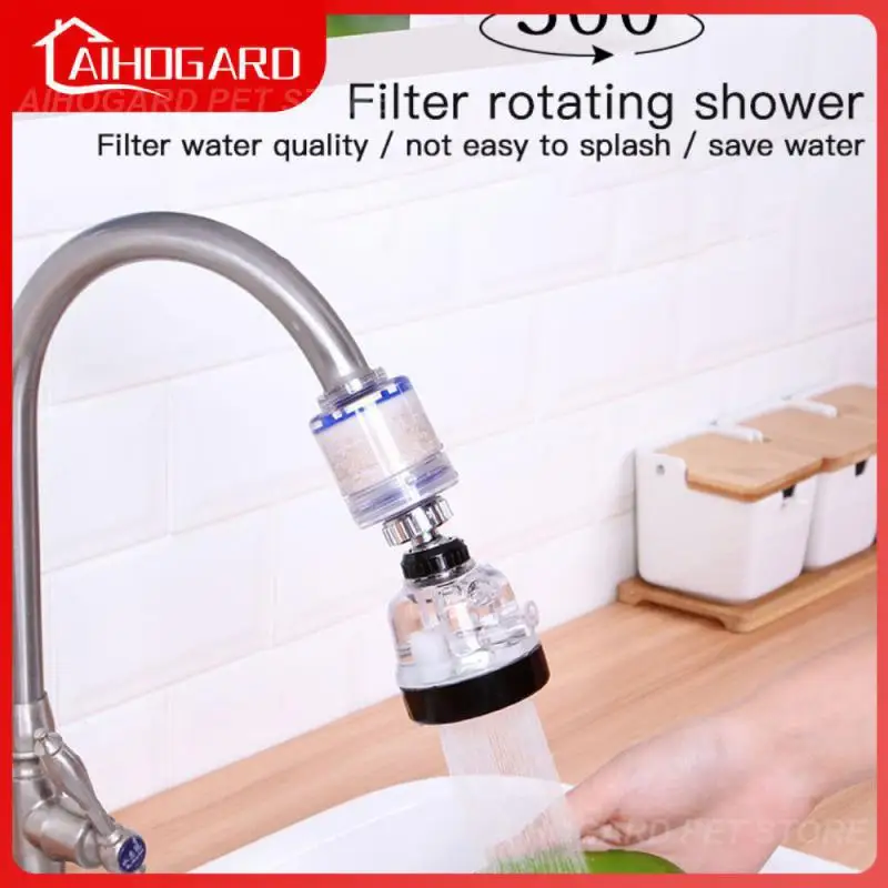 

360° Rotation Bubbler Double Layer Water Filter Filtration Third Gear Stainless Steel Water Tap Shower Bubbler Water Purifier