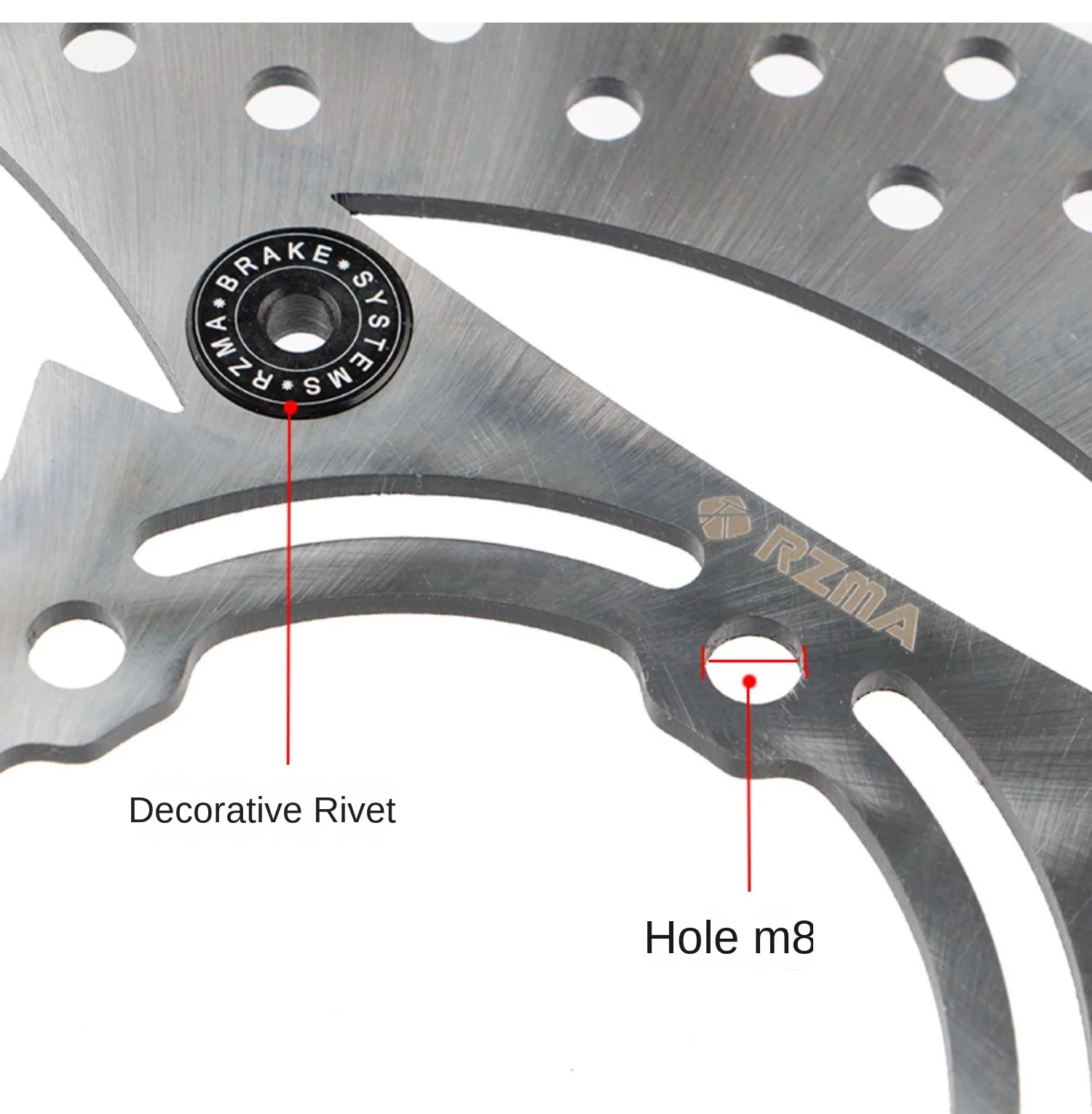 Тормозной диск RZMA 245 мм с пятью отверстиями для электромотоцикла