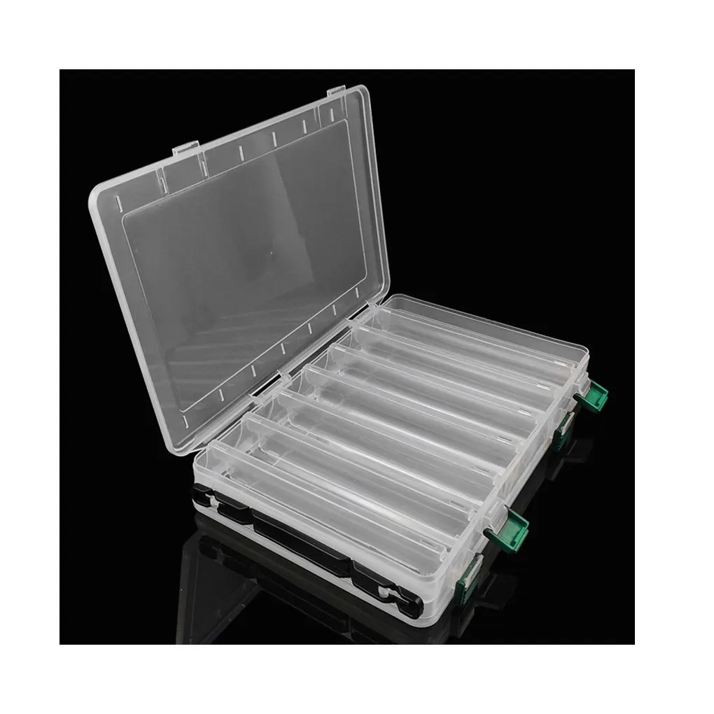 

Коробка для рыболовной снасти, приманки, искусственная приманка, слойные отсеки, двойной аксессуар, органайзер для рыболовных крючков, порт...