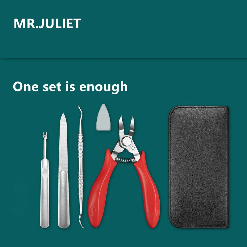 

MR.JULIET Nail Groove Scissors Nail Clipper Combination Set Household Sharp-billed Olecranon Pliers Pedicure Toenail Pliers