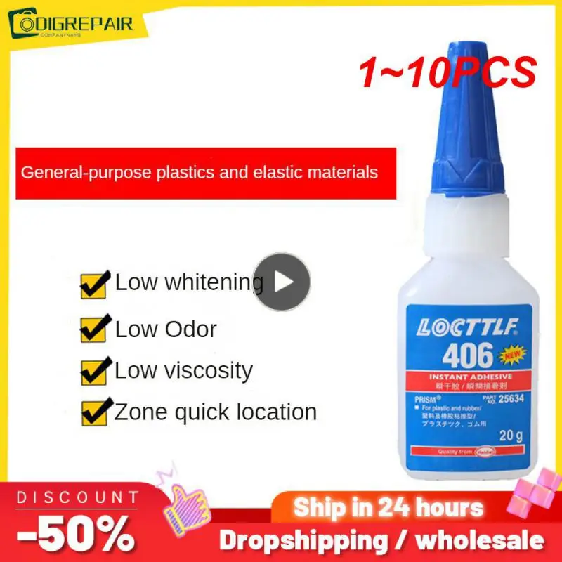 

1~10PCS Super Glue 460 495 496 Repairing Glue Instant Adhesive Loctite Self-Adhesive 20ml