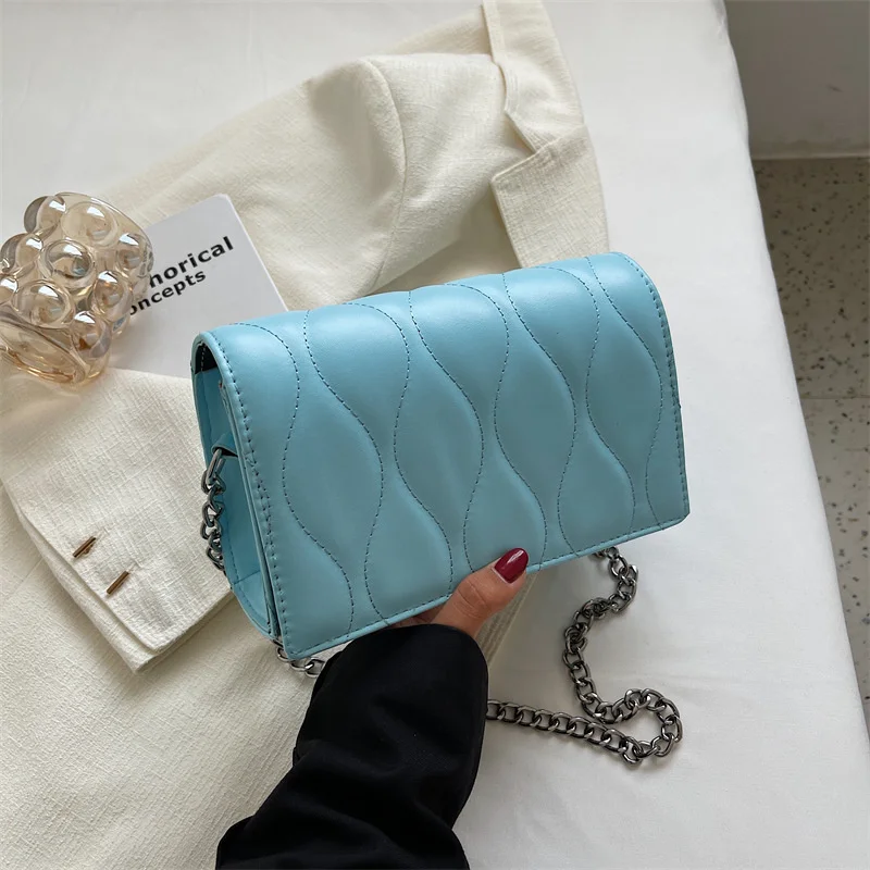 

Trendy Embroidery Women's Shoulder Bag Fashion Chain Strap Crossbody Brand Designer Handbags