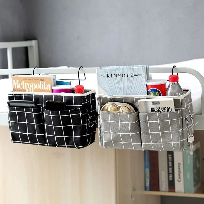 

Household receive bag hang bag side of the head of a bed student dormitory storage upper and lower canvas bag
