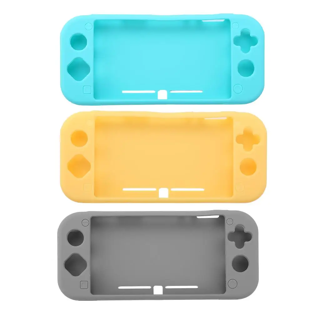 

Soft Protective Case Silicone Cover Shell Comfortable Handle Easy Carry Fall Prevention for Nintend Switch Lite Game Console