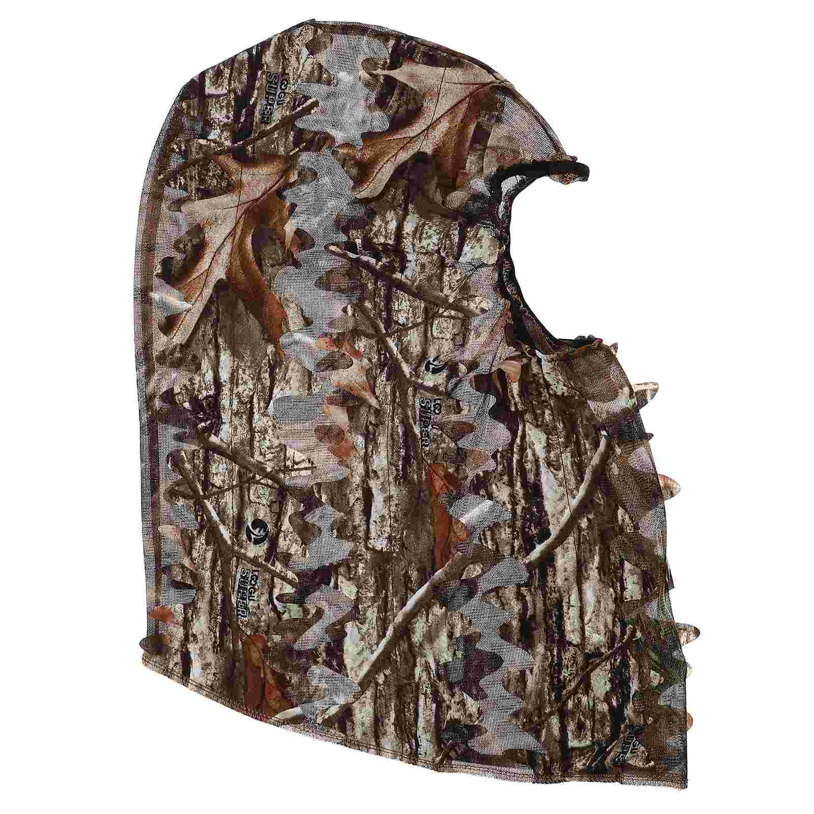 Камуфляжная тонкая секция дышащие листья 3D камуфляжная маска для лица охотничьи