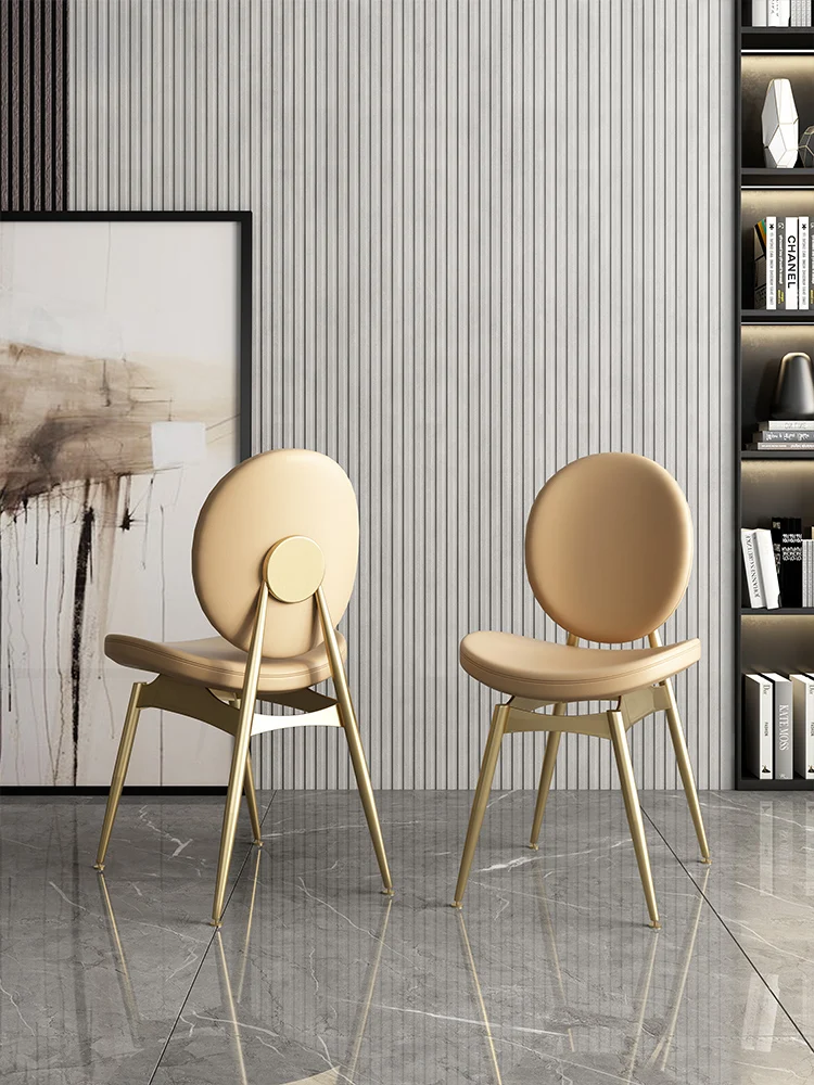 

Nordic Light luxury dining chair household European net red ins makeup chair modern dressing table endorsement room chair