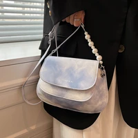 2022 summer new fashion ladies all match messenger bag texture high quality leather saddle bag popular small bag womens bag