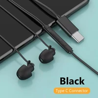 anti noise soft sleeping headphone silicone anti fold headset in ear earphones with noise cancelling 3 5mm type c headphones