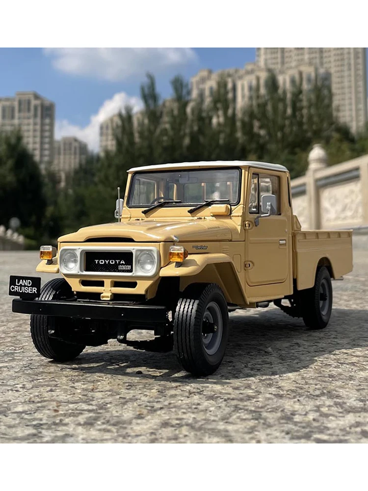 

Литье под давлением масштаб 1:18 Land Cruiser Lc40 пикап Внедорожник имитация автомобиля из сплава Игрушечная модель подарок для взрослых и мальчиков