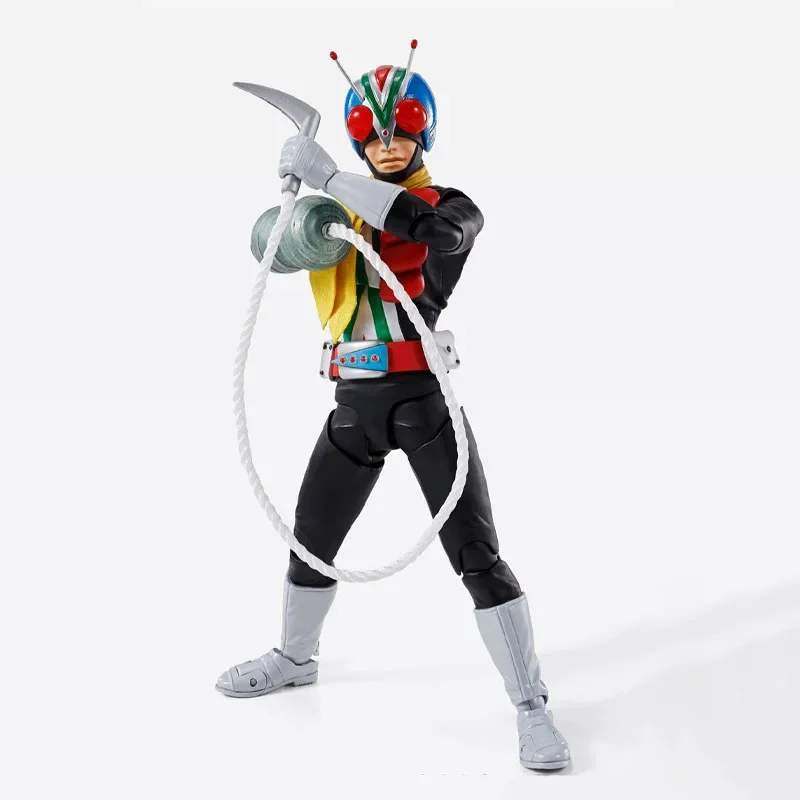 Фото Bandai натуральная фигурка Kamen Rider, модель комплекта, аниме-фигурки SHF Shinkocchou Seihou Riderman, коллекционная модель, экшн-фигурки, игрушки №5