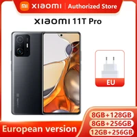 Global Version Xiaomi 11T Pro Smartphone 128G 256G Flagship Snapdragon 888 Octa Core 108MP Camera 120Hz AMOLED 120W HyperCharge