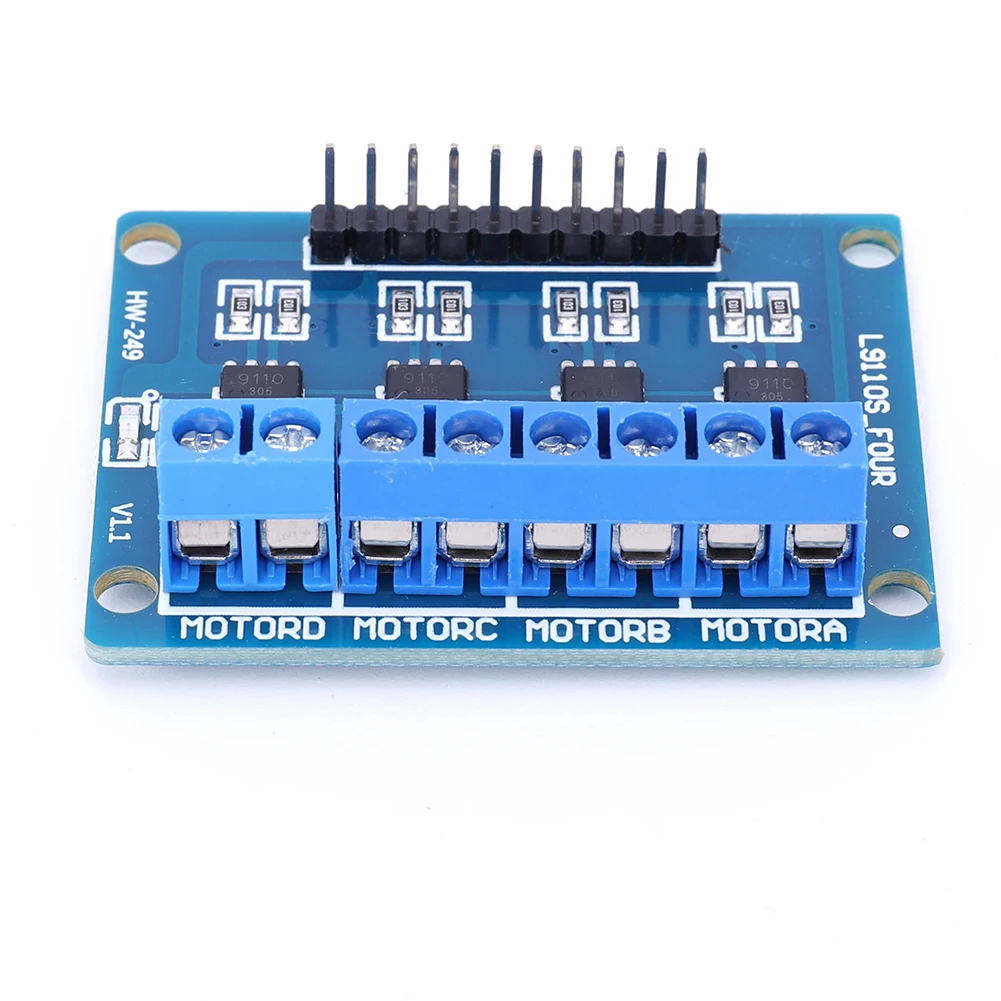 L9110S плата контроллера драйвера двигателя H-Bridge 4-канальный модуль 2 5-12 В 0 8 А для