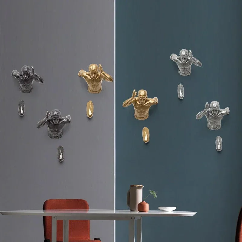 Креативная рельефная скульптура В индустриальном стиле из смолы фоновая