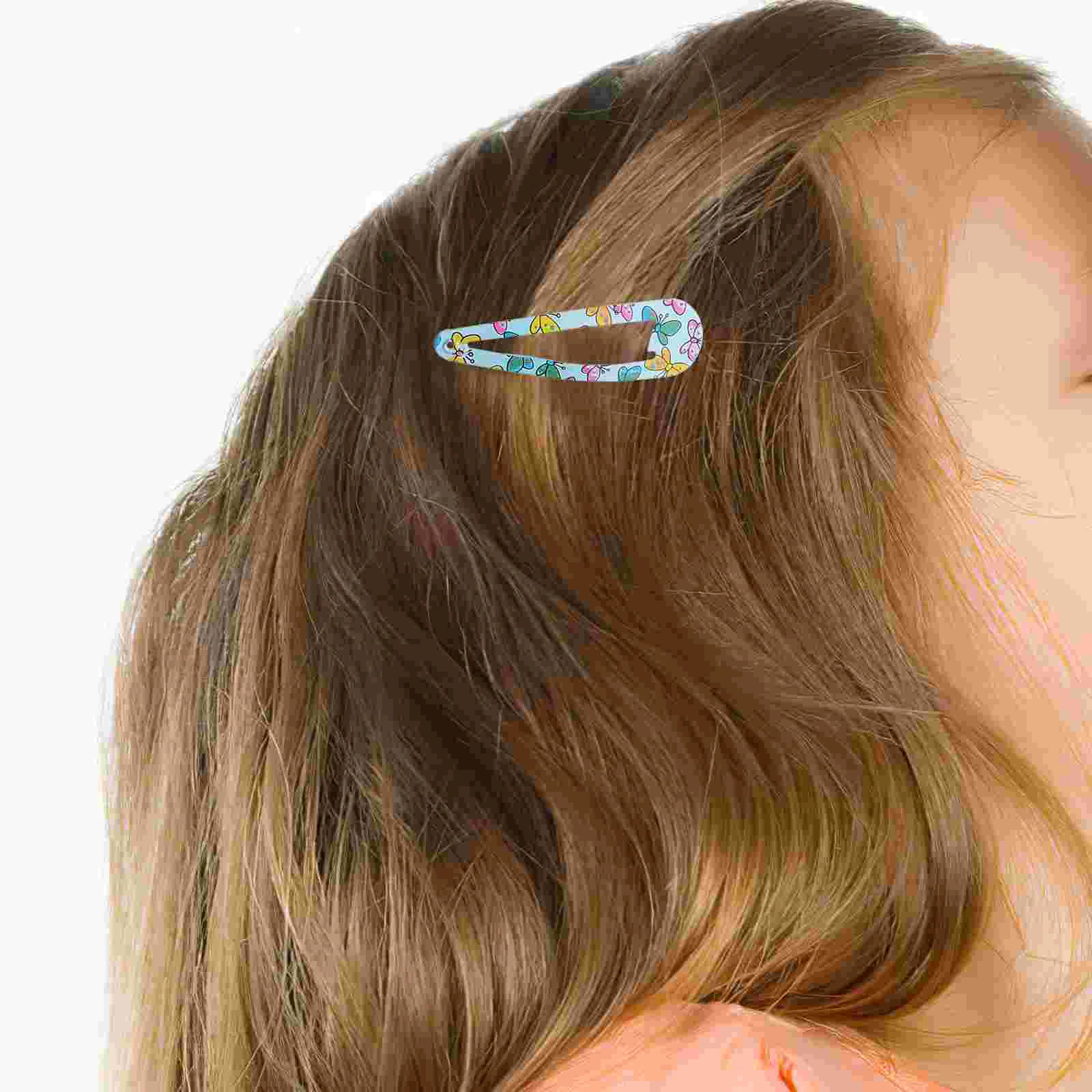 

30 Pcs Cute Cartoon Children's Hairpin Toddler Barrettes Thick Clips High-quality Environmental Protection Printing