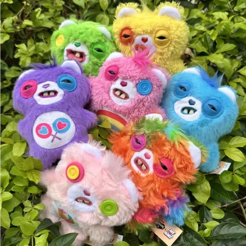 Фото Горячая распродажа: Оригинальные плюшевые брелоки Fuggler X Care Bears, серия Blind Box, коллекция плюшевых игрушек-подвесок, сюрприз-подарки №1