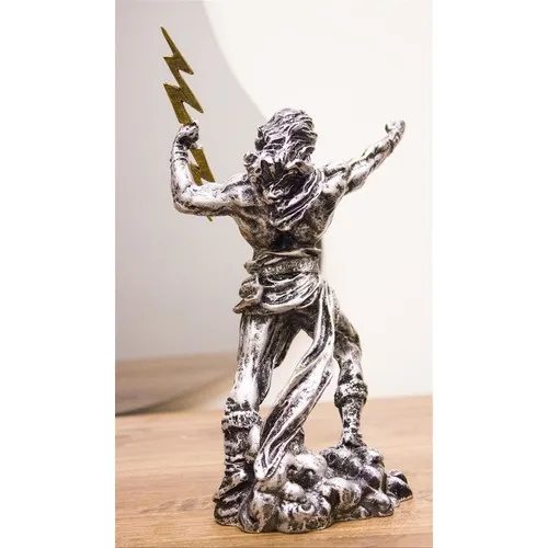 

Zeus Silver Color Figurine | God Zeus | Silver Color of Zeus Sculpture | Zeus Statue | Home Decoration