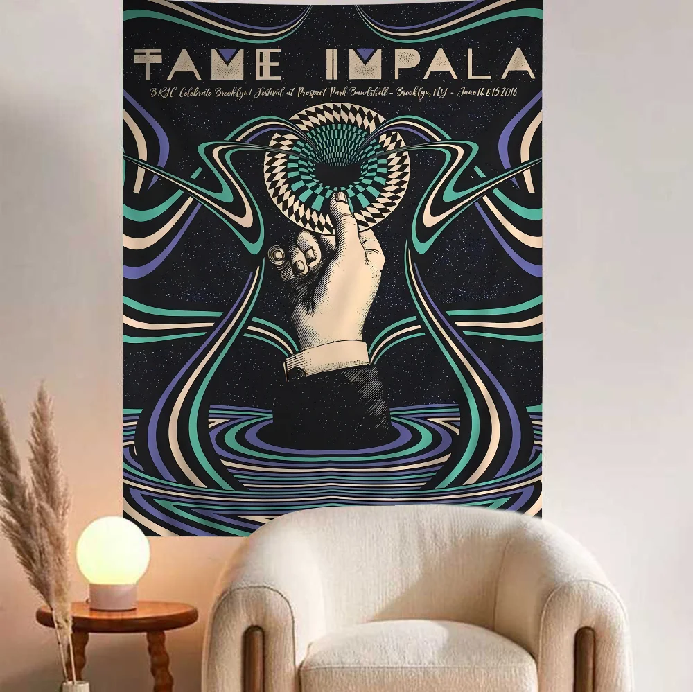 Tame Impala Colorful Tapestry Wall Hanging Bohemian Tapestries Mandala Sheets