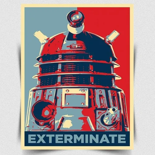 

Настенная металлическая табличка Dr Who Экстерминат
