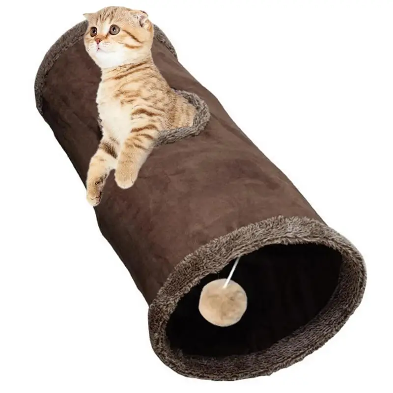 

Мягкая игрушка-туннель для кошек, складной туннель для кошек, устойчивый к разрыву, игровой туннель для кошек с отверстиями, складная Весела...