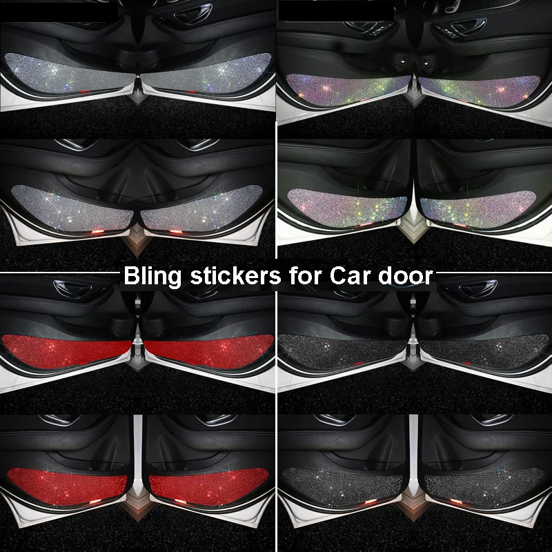 Блестящая Накладка для защиты автомобильных дверей прозрачная защитная