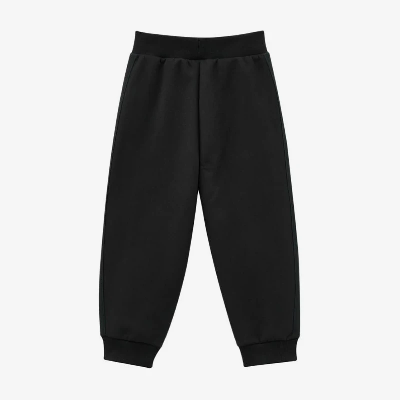 Фото Оригинальные детские спортивные брюки Adidas 128, черно-желтые, приятные к телу, модель KU5595. №2
