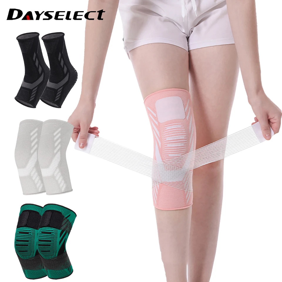 

1Pair Knee Pads Compression Sleeves Joint Pain Arthritis Relief Running Volleyball Fitness Elastic Elbow Ankle Support Protector