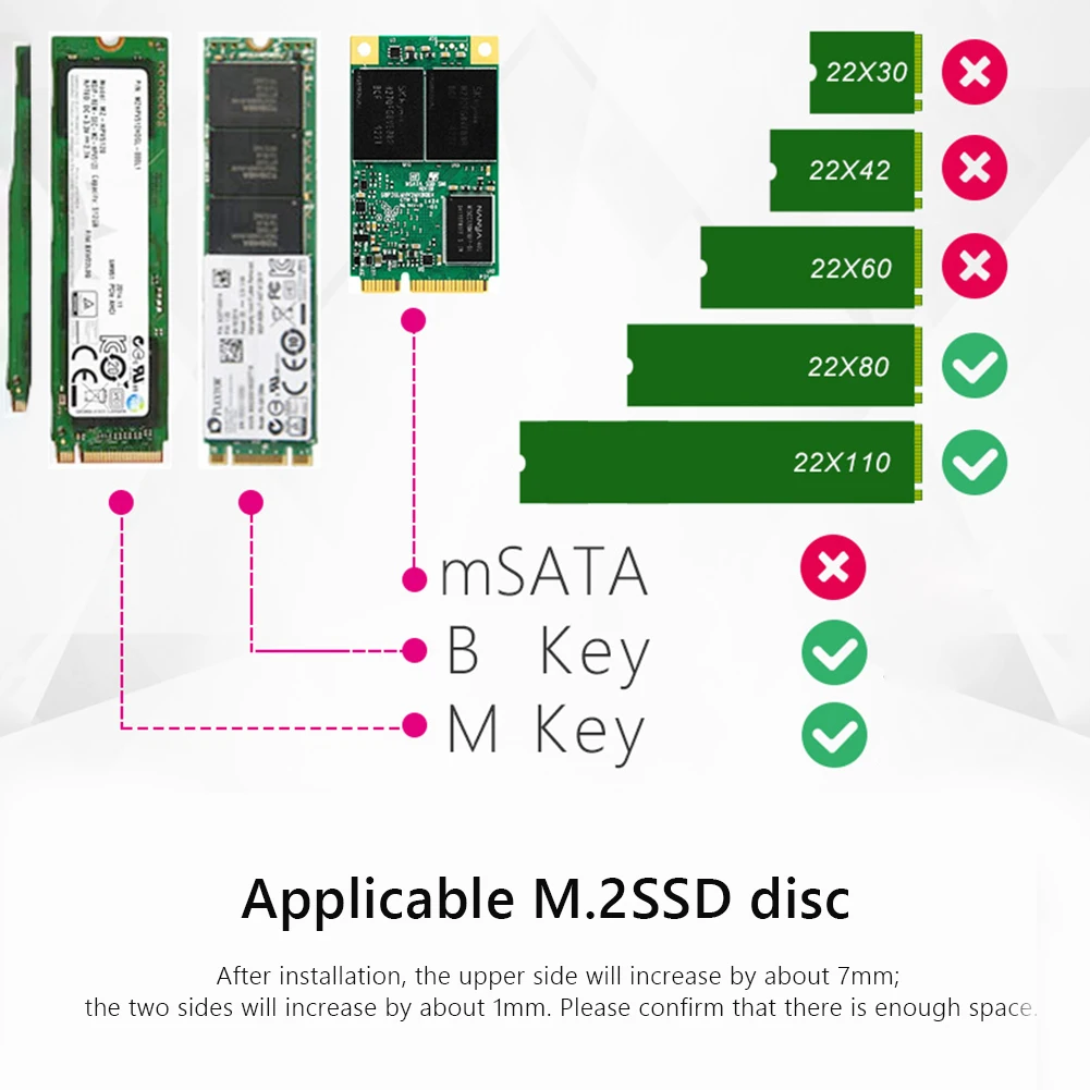 JEYI пылезащитный M.2 NVME NGFF 2280 радиатор SSD настольный компьютер охлаждающие