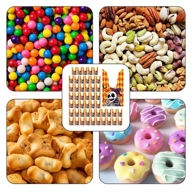 na Halloween 50 sztuk torebek cukierki Cute Bunny Ears Treat Boxes Cukierek albo psikus Torebki Imprezy