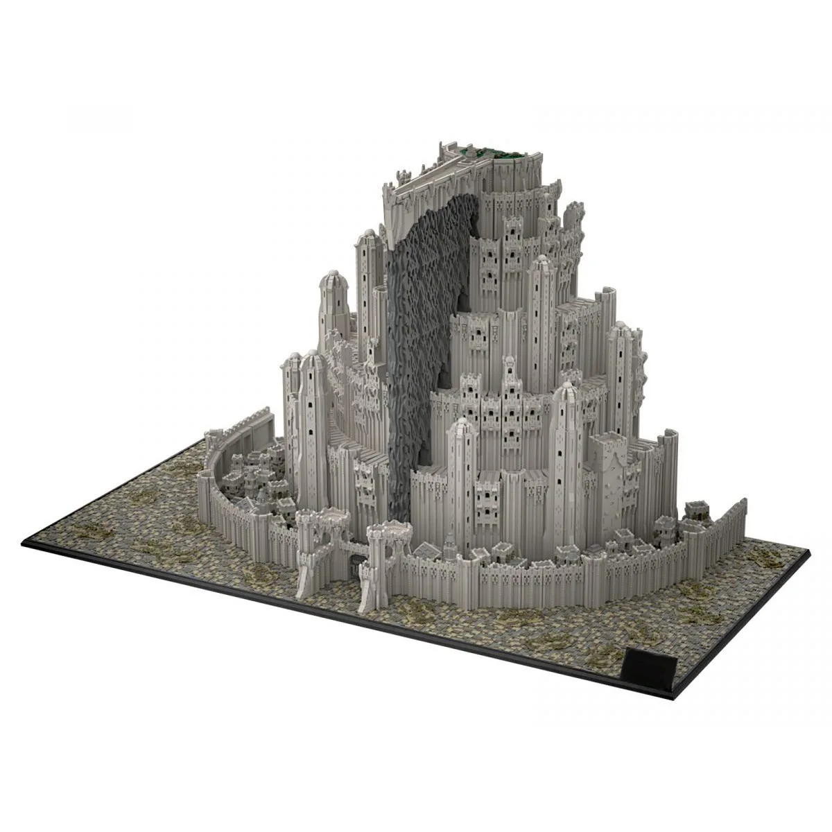 

Guard Tower Stone City Building Blocks The Seven Rings - Part A Super Large MOC Gifts Castle Street View Architecture Model Toys