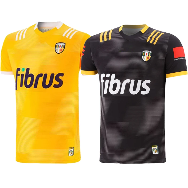 

New 2023 Antrim GAA Jersey 3 Stripe Home Goalkeeper Away Ireland Men's Shirt Top Quality Free Delivery Size: S-5XL