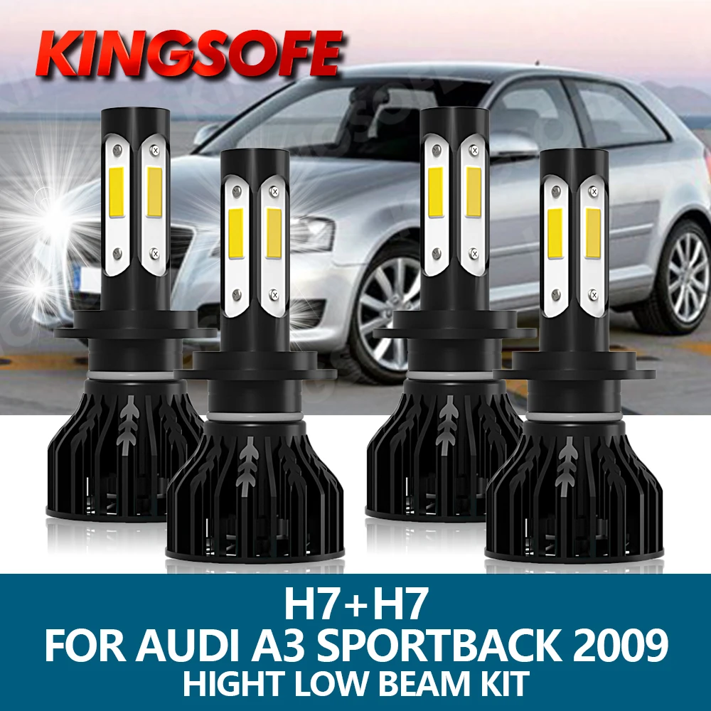 

Автомобисветильник светодиодные фары KINGSOFE, 4 светодиодный т., H7, 6000 К, 100 лм, 2009 Вт