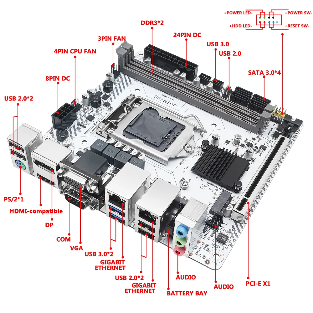 Материнская плата JGINYUE AM4 титановая с поддержкой десктопного процессора DDR4 RAM