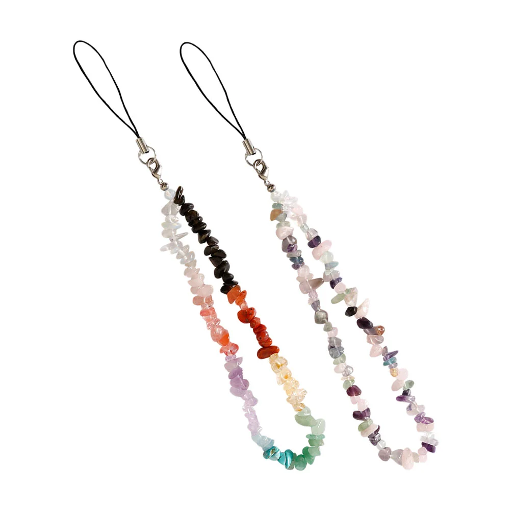 

Chain Lanyard Anti Charm Hanging Crystal Strap Skid String Holder Mobile Id Decorative Beaded Beadsropes Wrist Multi Function
