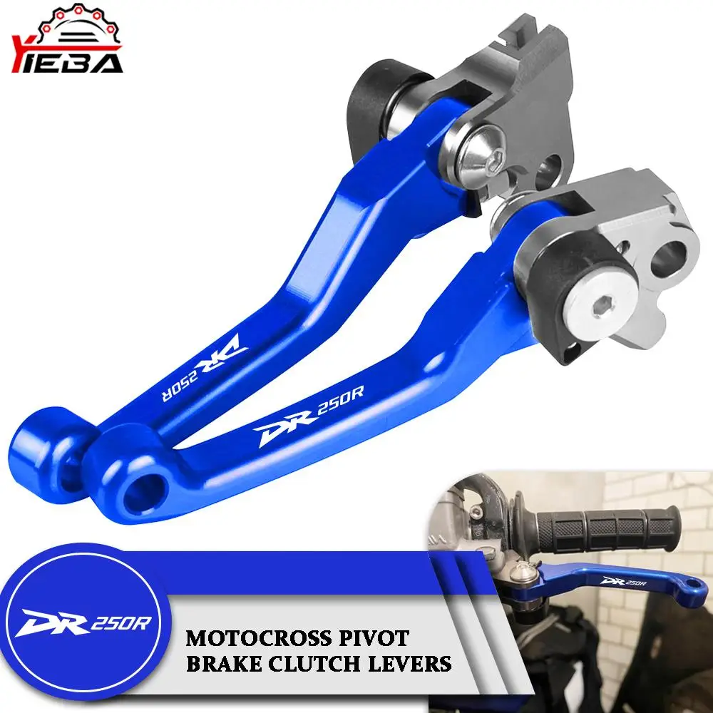 

Motorcycle Motorcoss Dirt Bike Pivot Brake Clutch Levers CNC Aluminum Handle lever For SUZUKI DR250R DR 250R 1997 1998 1999 2000