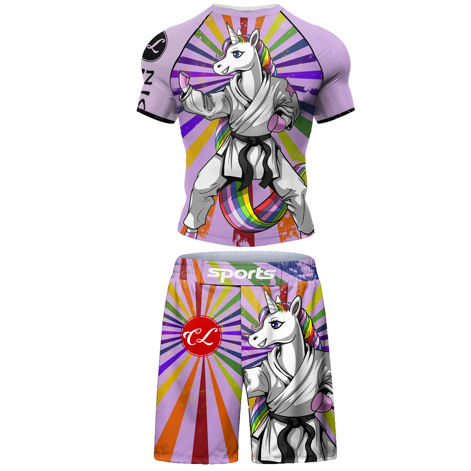 Популярное тело технические комплекты для телефона без Gi Rashguard + Шорты Grappling