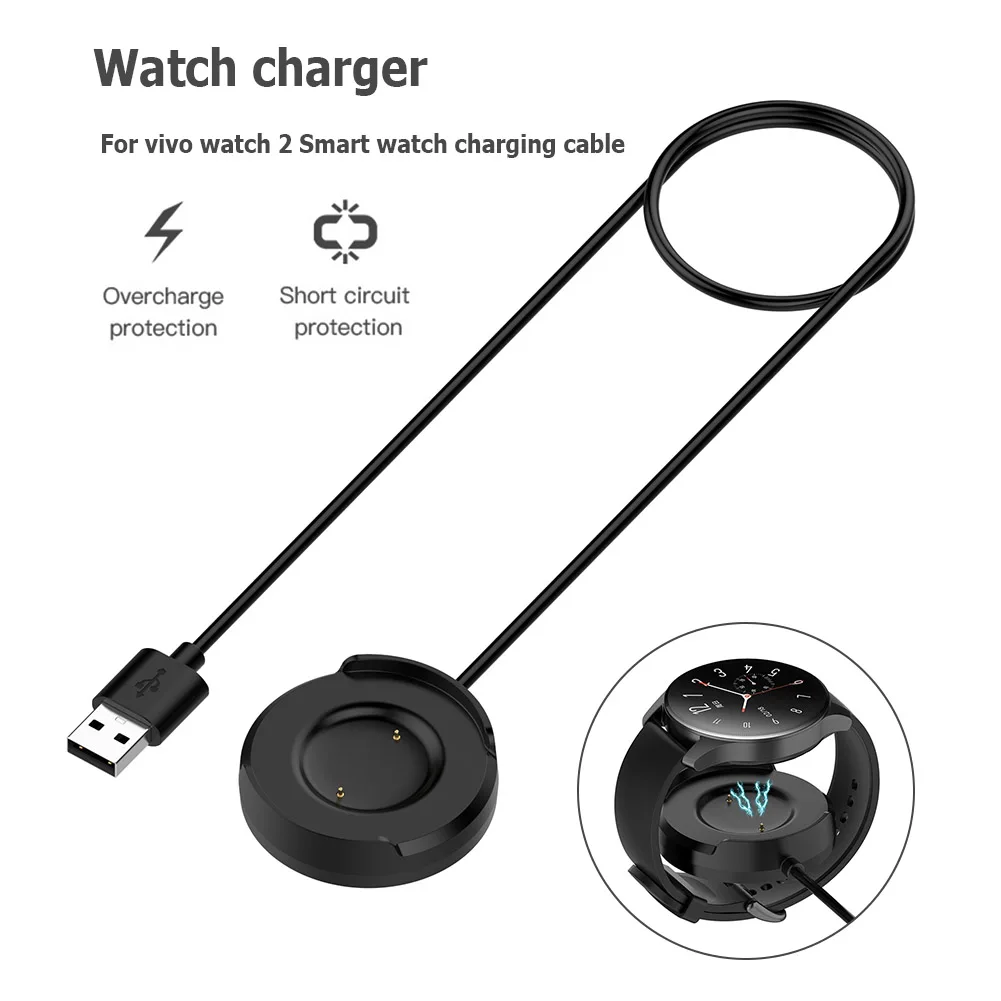 

Smart Watch Magnetic Charger for Vivo Watch 2 Watches Charging Cable Fitness Tracker Charging Line Cord Protection 5V 1 Meter