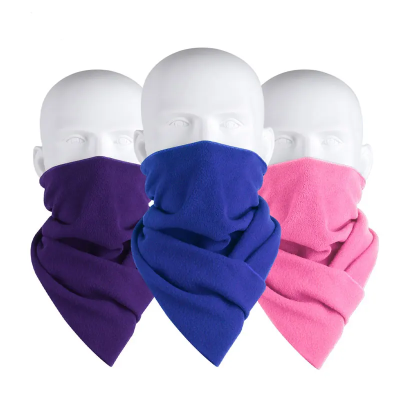 

New Arrival Plain Color Winter Scarf Women Black Pink Orange Polar Fleece Neck Tube Scarf
