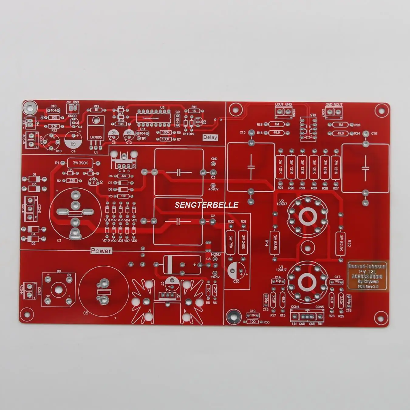 

DIY Conrad-Johnson PV12L Preamp Bare Board HiFi ECC82 Vacuum Tube Stereo Preamplifier Board PCB