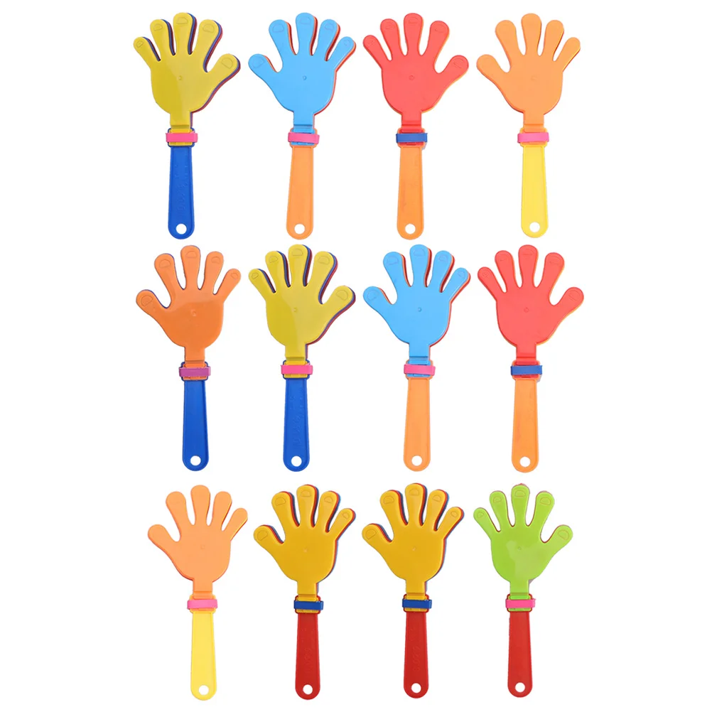 

12 PCS Plastic Palm Clap Noisemaker Toy Kids Mini Toys Sound Making Educational Hand Clapper Party Prop Prize
