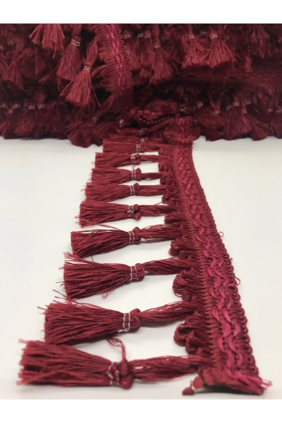 

Burgundy bun fringe ribbon tassel decorative hobby supplies & leisure life