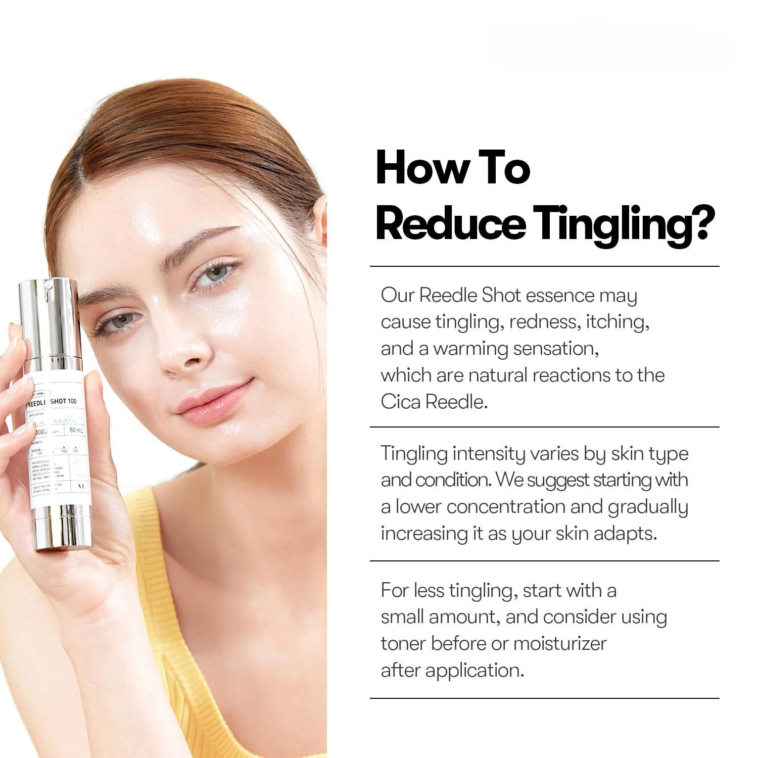 COSMETICS CICA Reedle Shot 300 эссенция | Интенсивная для лица комплекс центеллы гиалуроновая