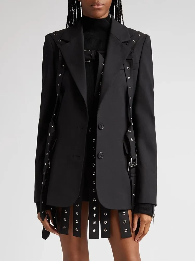 TWOTWINSTYLE женский блейзер из полиэстера и хлопка