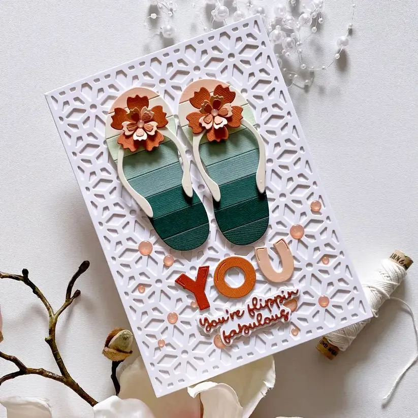 Mmao Craft металлические режущие штампы пресс-форма перекрещенная прямоугольная