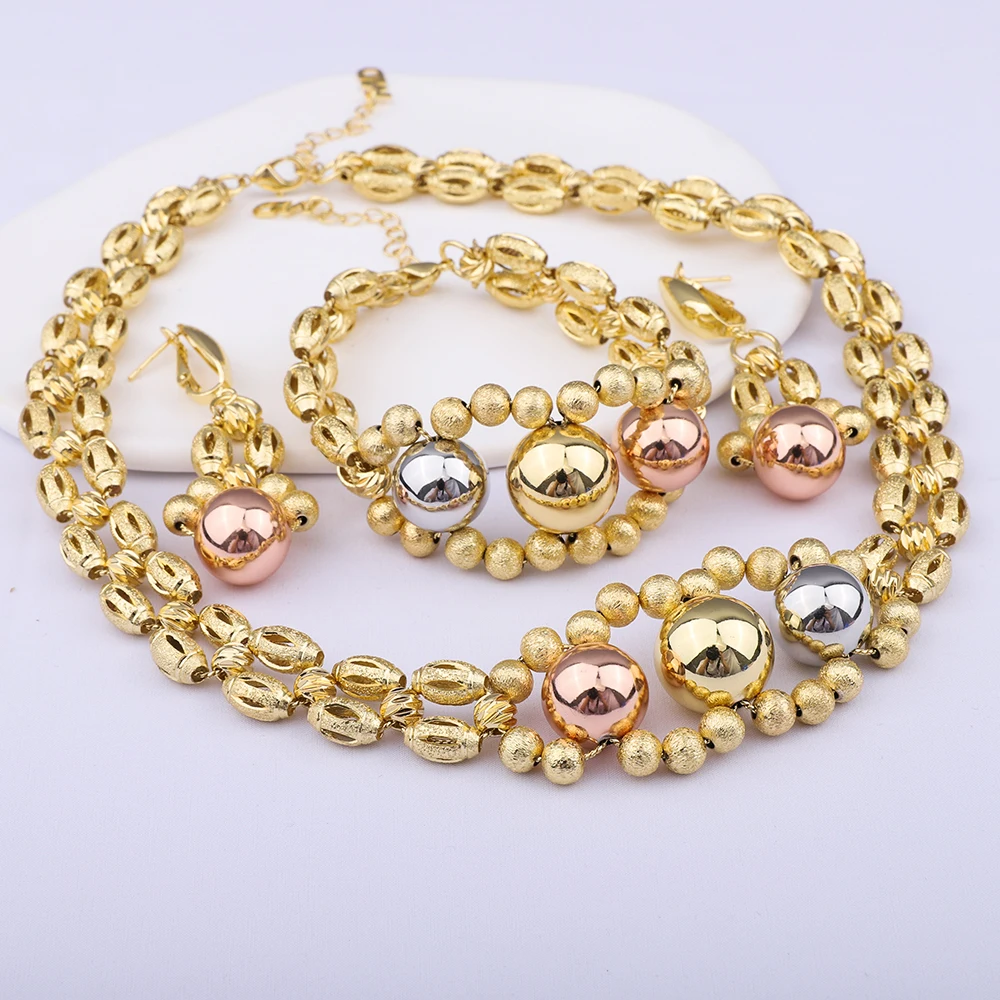 

Women'S Jewelry Sets Imitation Pearl Set Wedding Necklace And Earring Bracelet Set Bridesmaid Gift Christmas Offers Liquidations